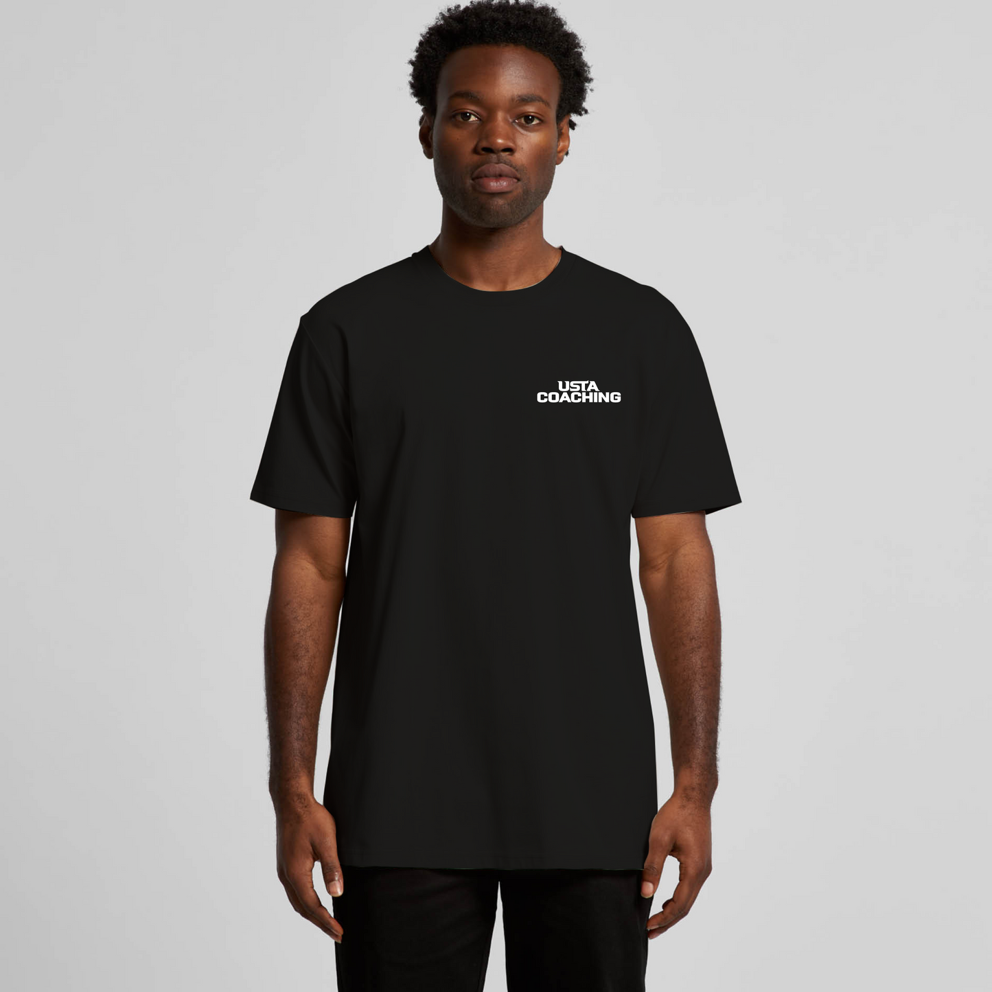 Men's Cotton Tee Shirt - Serve Your Passion Black