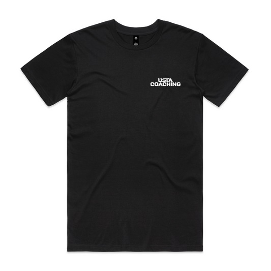 Men's Cotton Tee Shirt - Serve The Game Black
