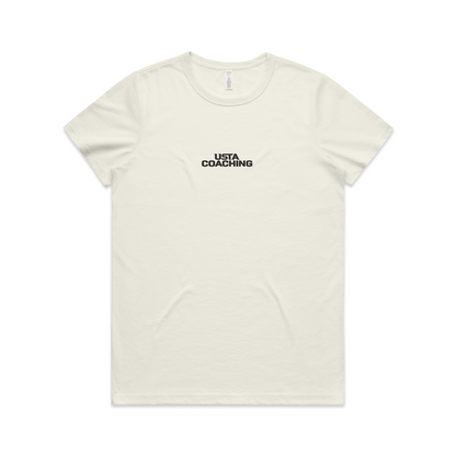 Women's Active Tee Shirt - USTA Logo Ecru
