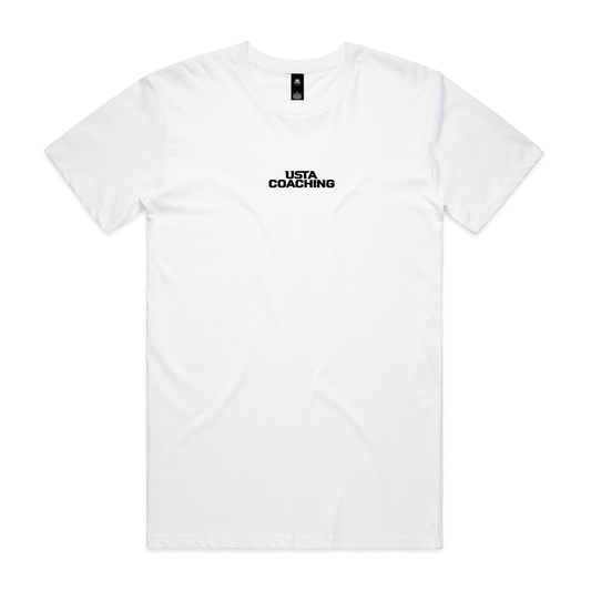 Men's Cotton Tee Shirt - Badge White