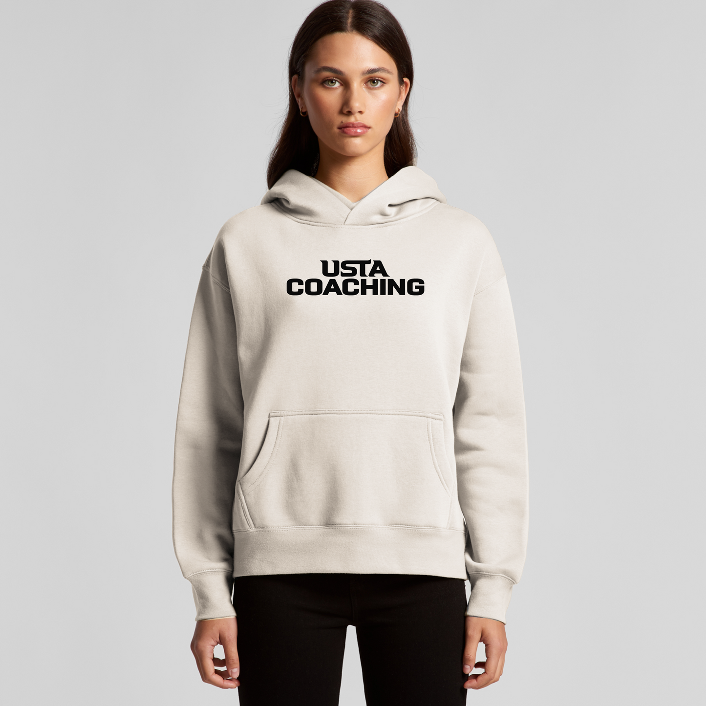 Women's Hoodie - USTA Logo Ecru