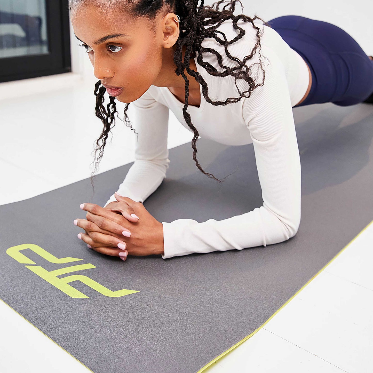 FITNESS MAT - Space Grey Lime