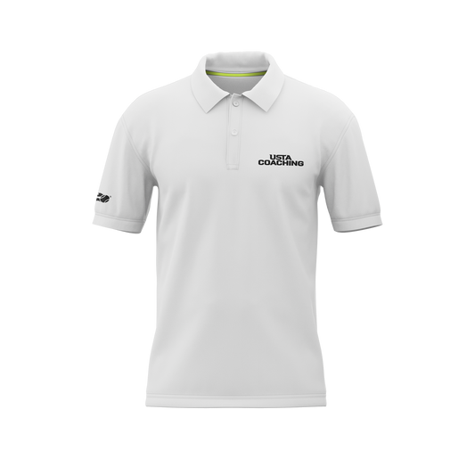 Men's Performance Polo - Baseline White